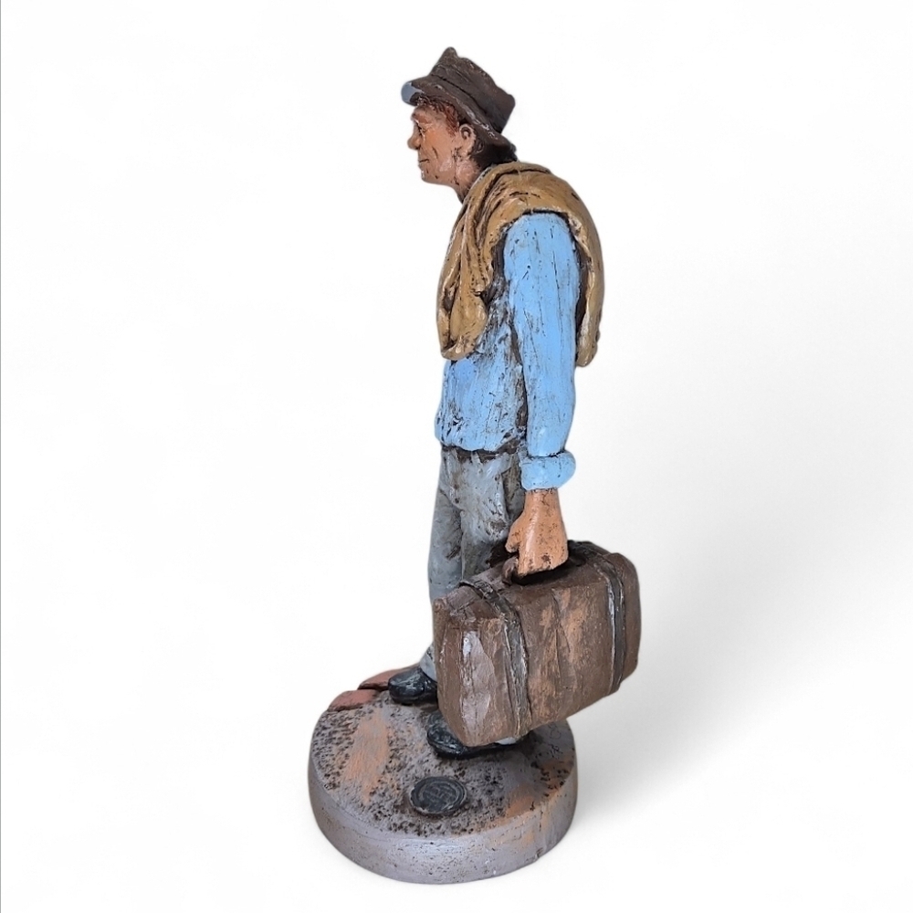 Michael Garman “The Traveler” 1977 Signed Sculpture – Christmas ’88 Edition - Picture 3 of 12